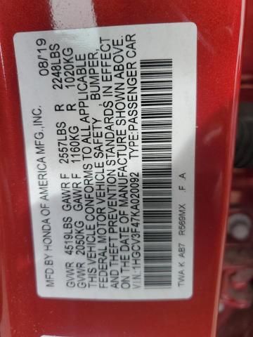 2019 Honda Accord Hybrid EX