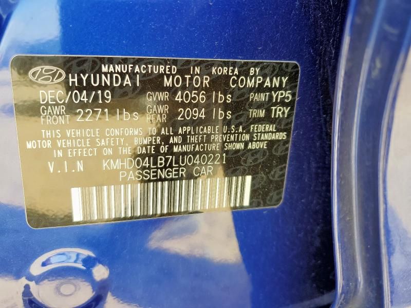 2020 Hyundai Elantra Sport