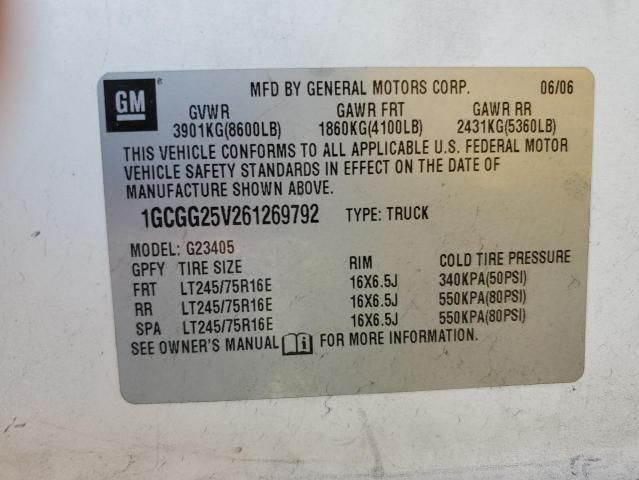 2006 Chevrolet Express G2500