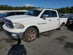 Salvage trucks for sale at Exeter, RI auction: 2012 Dodge RAM 1500 Laramie