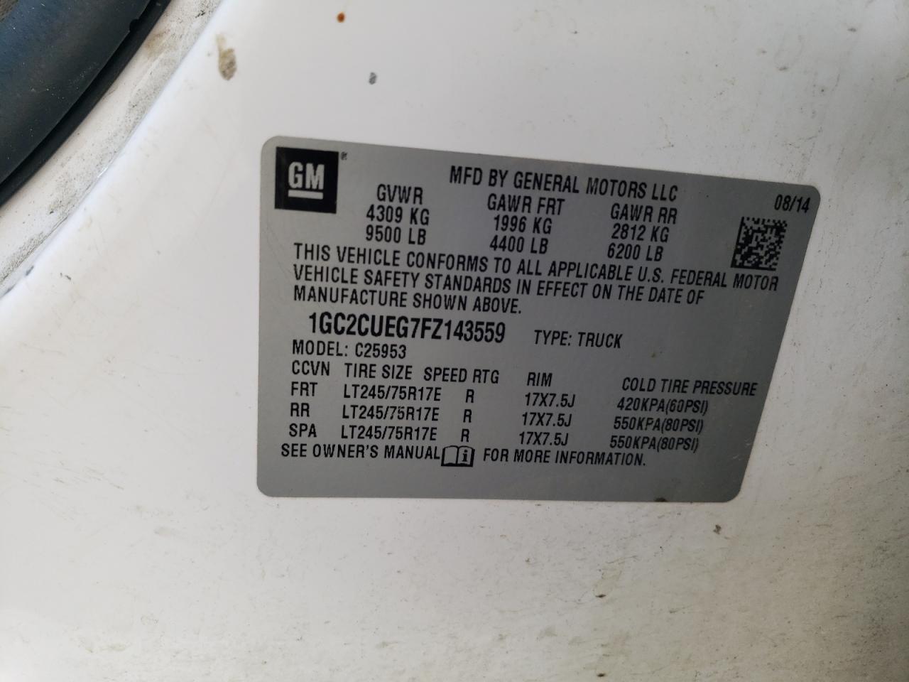 2015 Chevrolet Silverado C2500 Heavy Duty