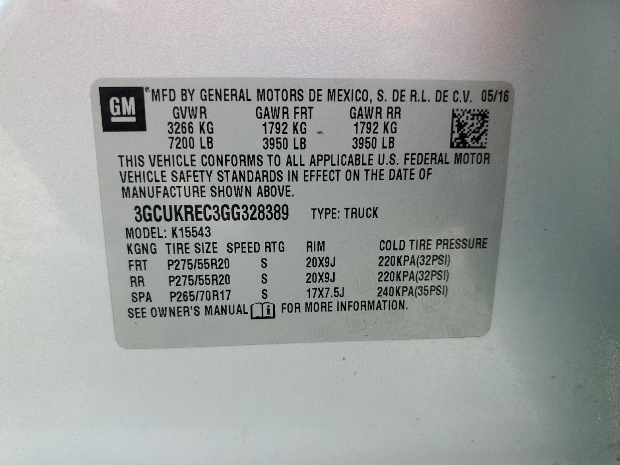 2016 Chevrolet Silverado K1500 LT