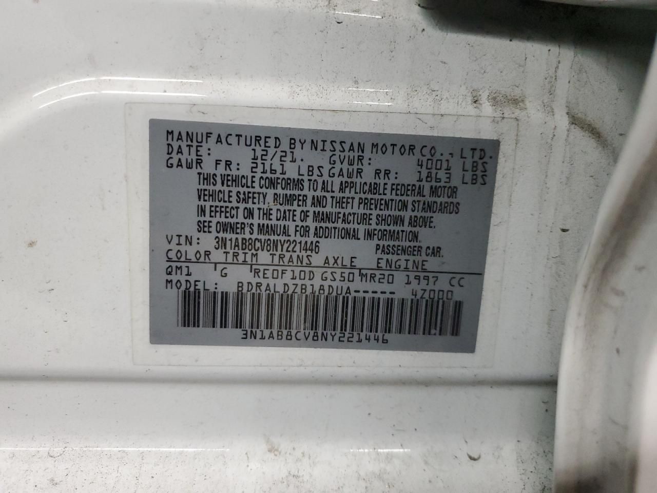 2022 Nissan Sentra sv