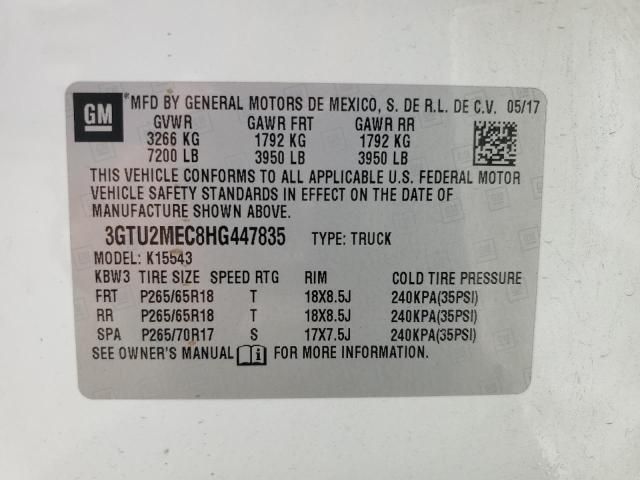 2017 GMC Sierra K1500 SLE
