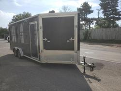 Salvage trucks for sale at Ham Lake, MN auction: 2021 Alcom Llc EZ-HAULER EZES7.5X18