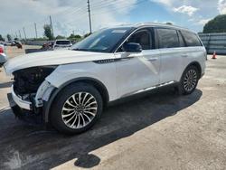 Lincoln Aviator salvage cars for sale: 2021 Lincoln Aviator Reserve