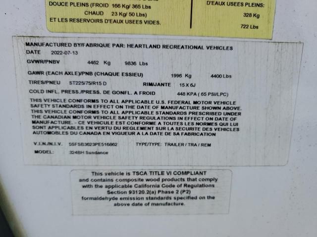 2023 Heartland Rv Sundance 3-RVS Camper