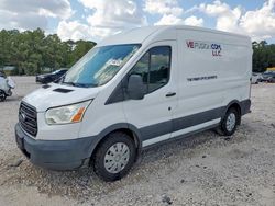 Salvage trucks for sale at Houston, TX auction: 2015 Ford Transit Cargo Van T