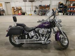Salvage motorcycles for sale at Avon, MN auction: 2002 Harley-Davidson Flstfi