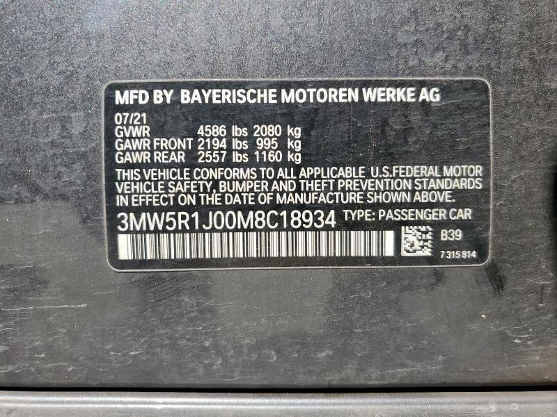 2021 BMW 330I