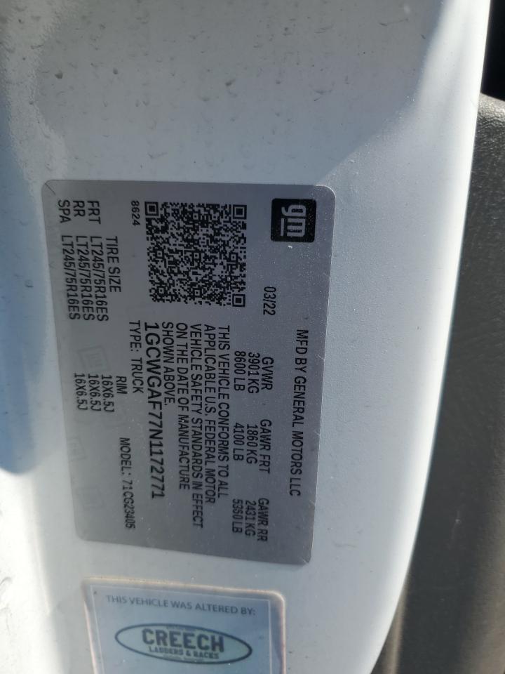 2022 Chevrolet Express G2500