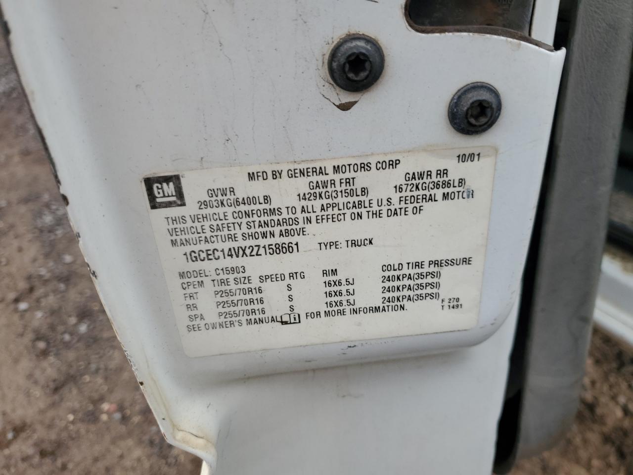 2002 Chevrolet Silverado C1500