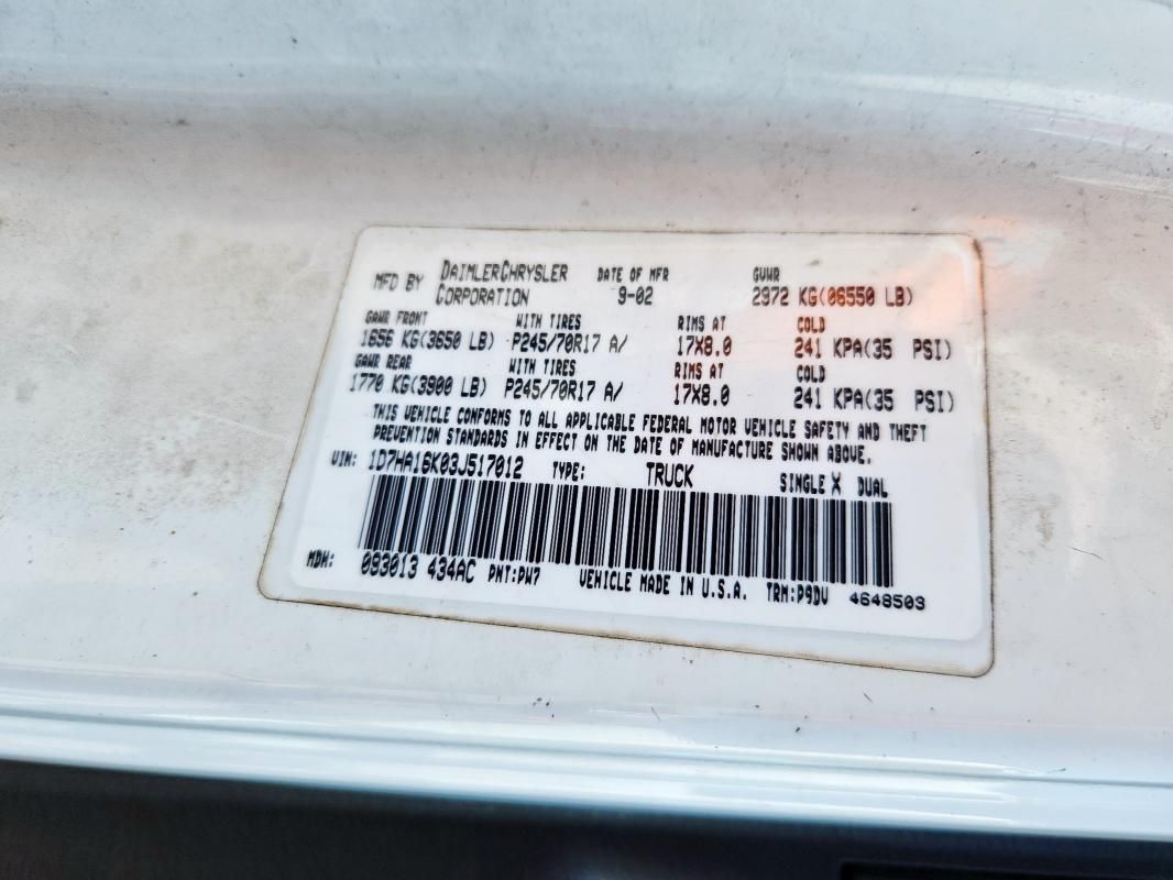 2003 Dodge RAM 1500 ST
