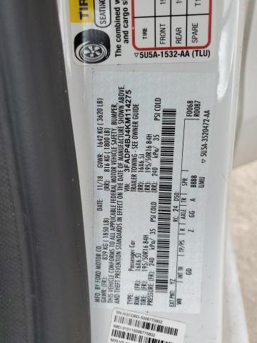 2019 Ford Fiesta se