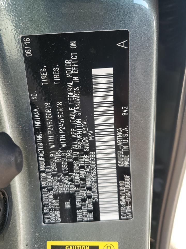 2016 Toyota Highlander xle