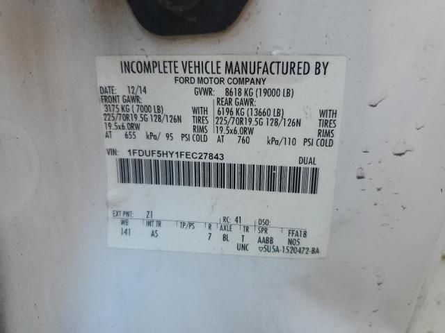 2015 Ford F550 Super Duty
