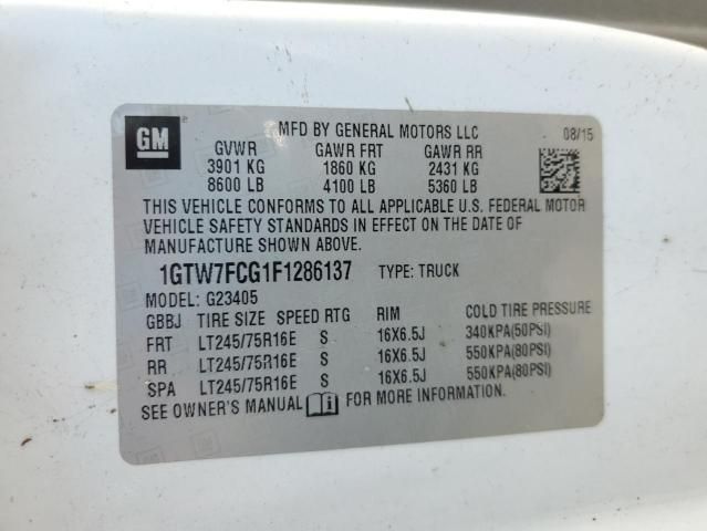 2015 GMC Savana G2500