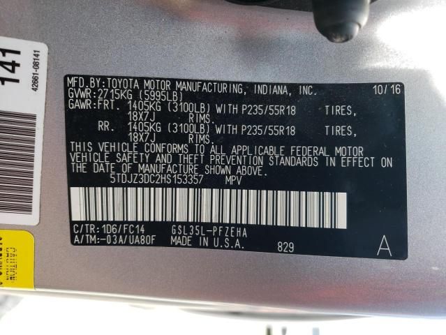 2017 Toyota Sienna LE