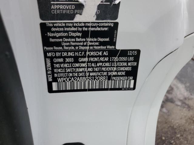 2016 Porsche Boxster