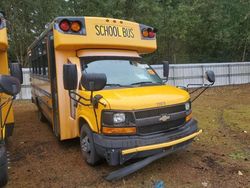 Salvage trucks for sale at Arlington, WA auction: 2014 Chevrolet 2014 Collins Bantam G4500-School Bus