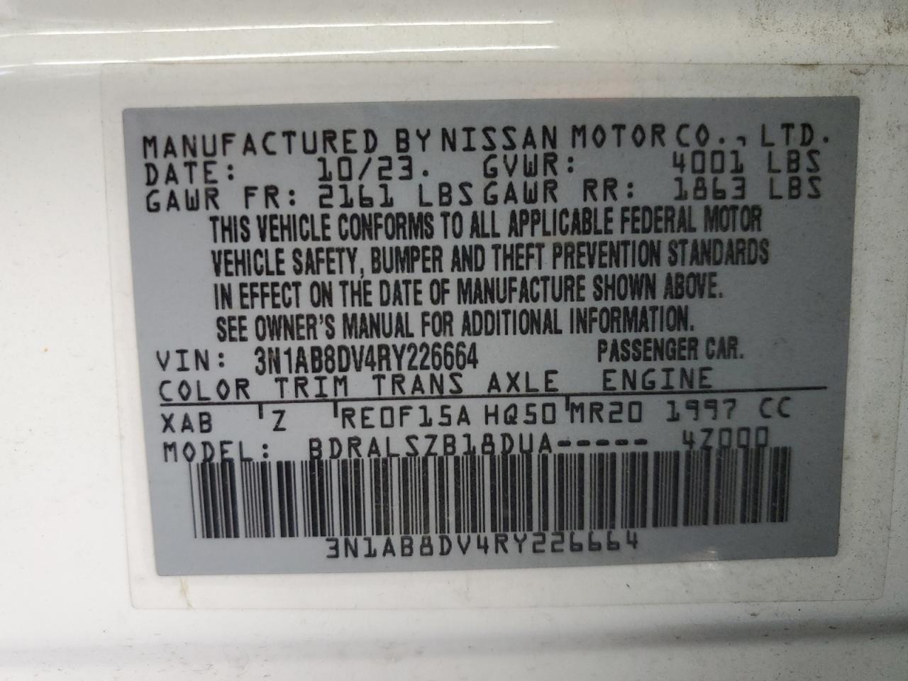 2024 Nissan Sentra sr