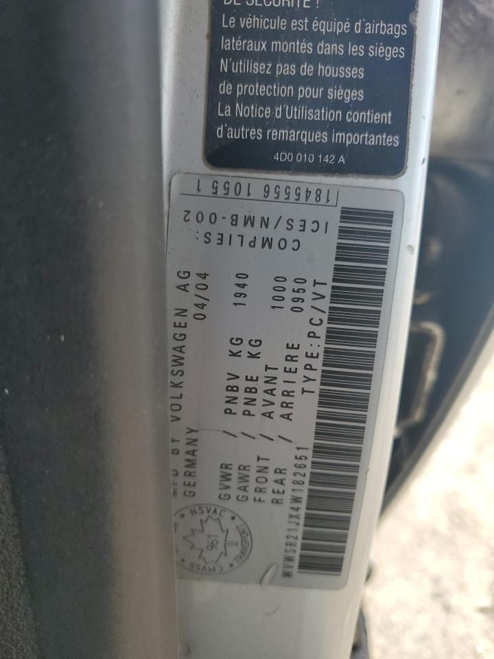 2004 Volkswagen Jetta gls tdi