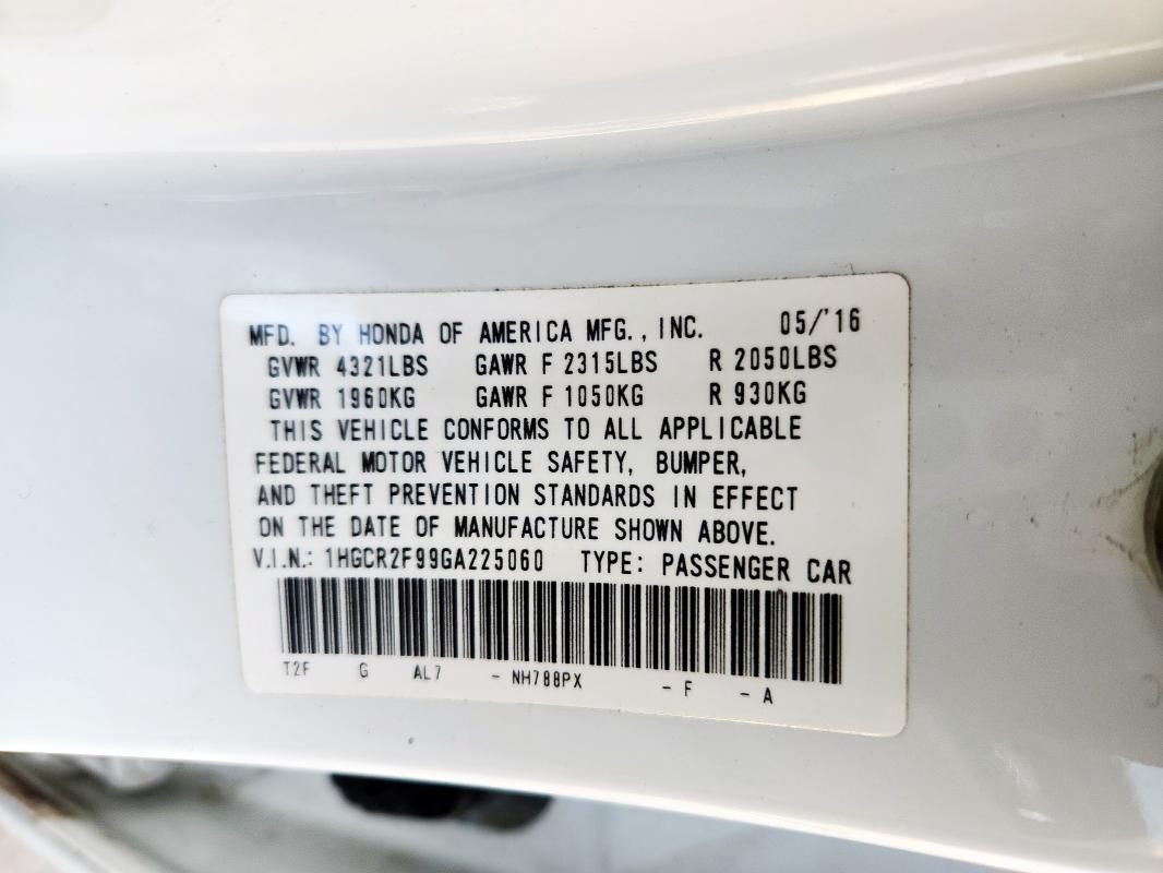 2016 Honda Accord EXL