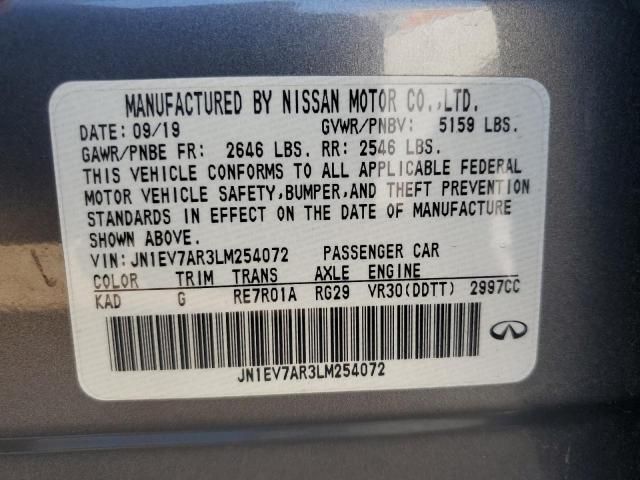 2020 Infiniti Q50 Pure