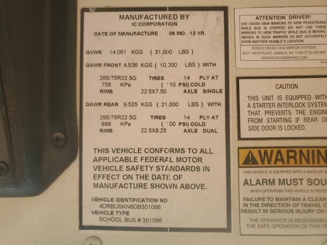 2013 Ic Corporation CE Series School-School Bus