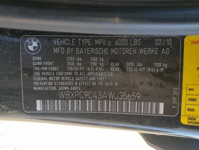 2010 BMW X3 XDRIVE30I