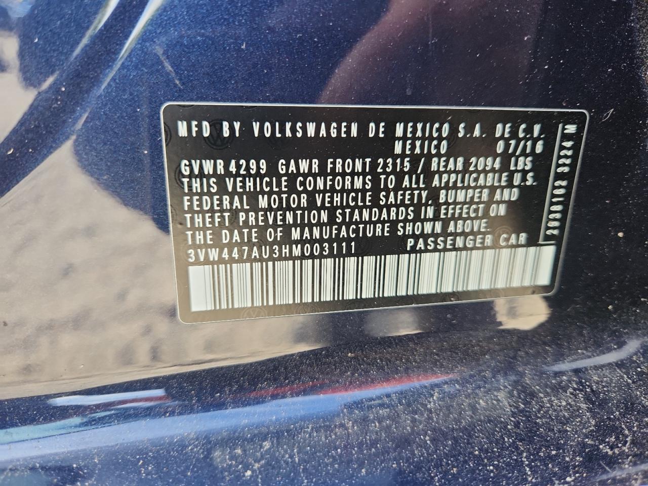 2017 Volkswagen Gti S/se