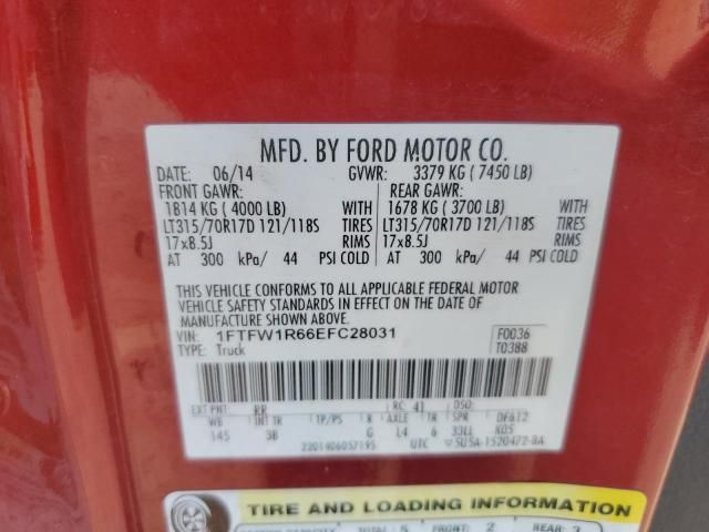 2014 Ford F150 SVT Raptor
