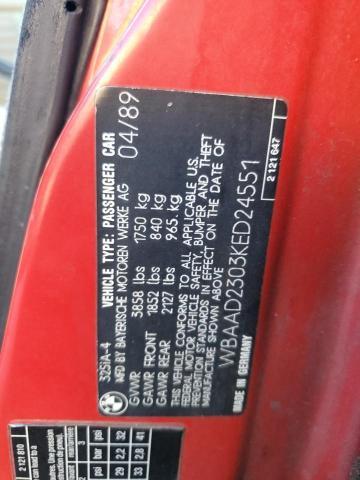 1989 BMW 325 i Automatic
