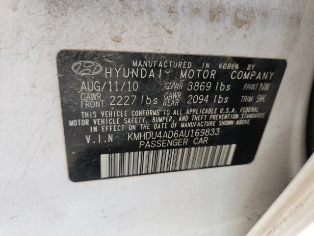 2010 Hyundai Elantra Blue