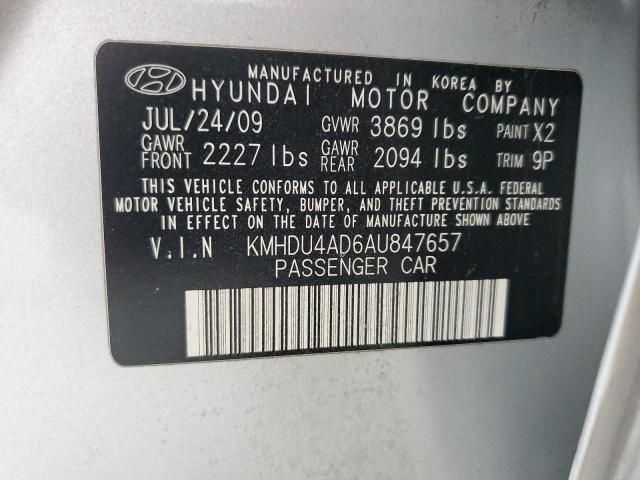 2010 Hyundai Elantra Blue
