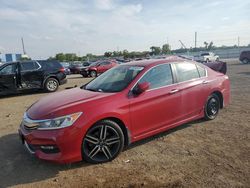 Honda Accord Sport salvage cars for sale: 2017 Honda Accord Sport