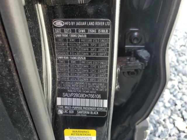 2013 Land Rover Range Rover Evoque Pure Plus
