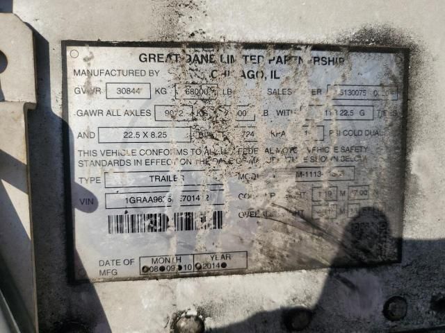 2015 Great Dane Refrigerated Van Trailer