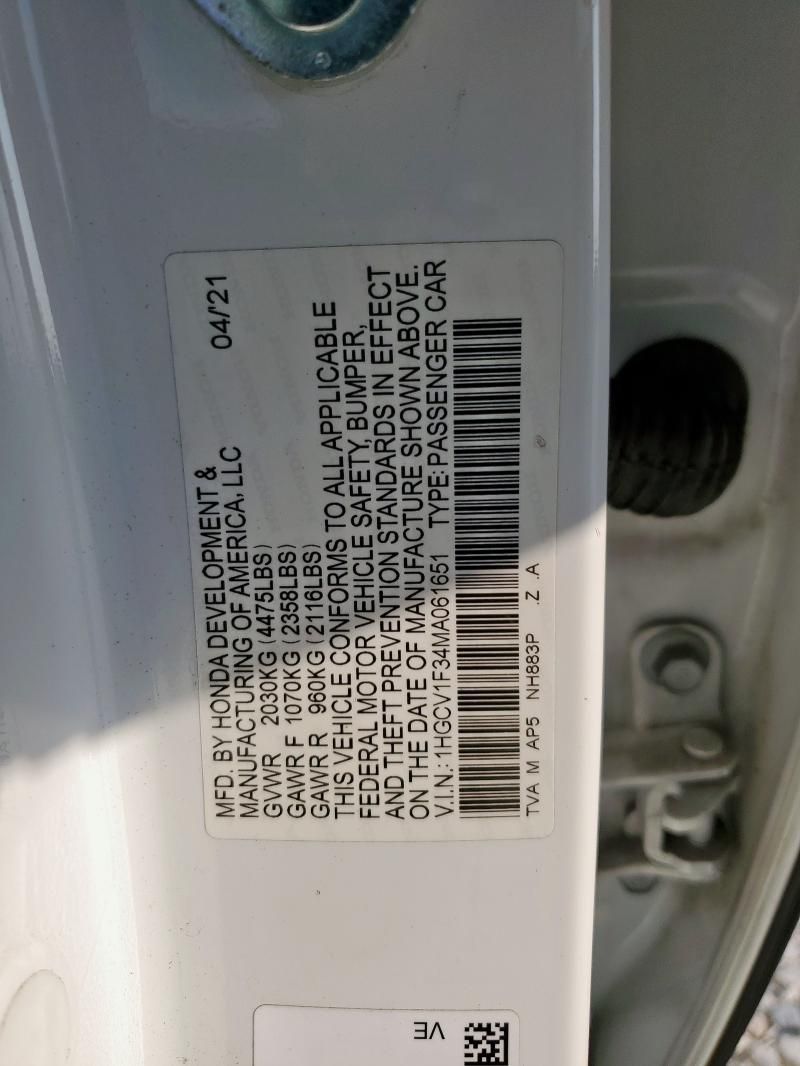 2021 Honda Accord Sport