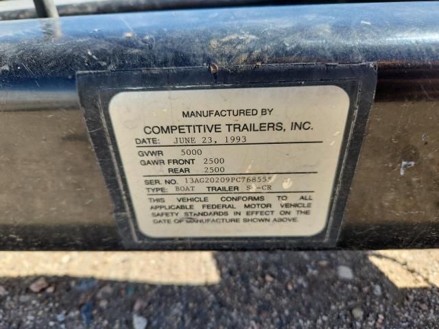 1993 Cmpt 1993 Competitive Boat Trailer