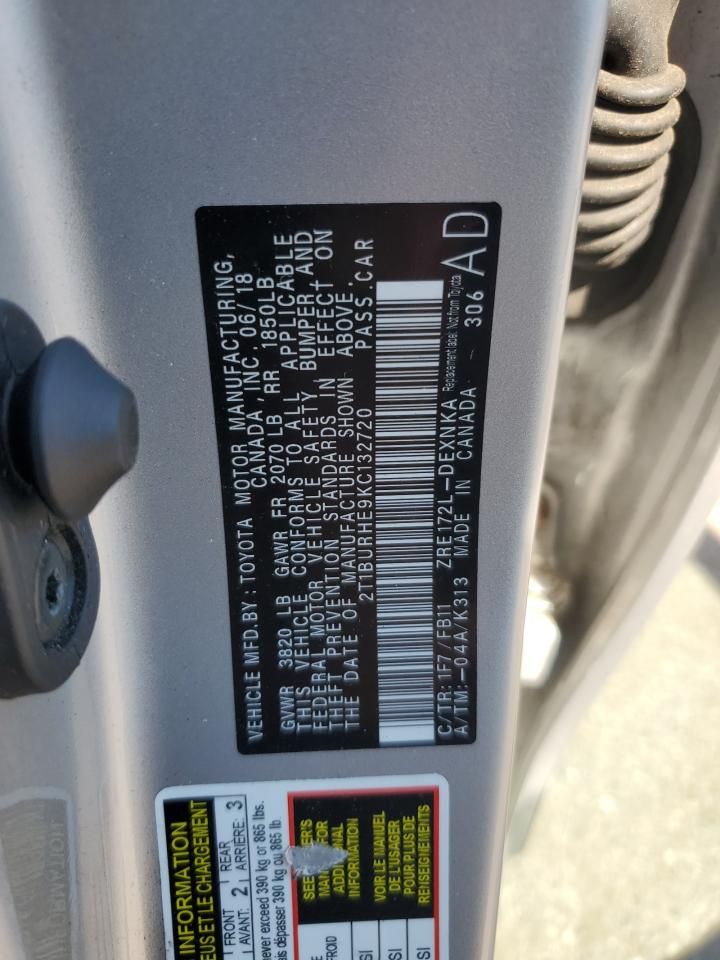 2019 Toyota Corolla l