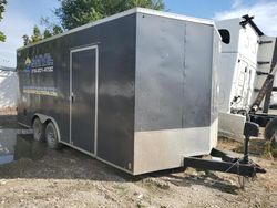 Salvage trucks for sale at Wichita, KS auction: 2022 Lgs Industries PSABA8.5X18TE2FE Enclosed Cargo Trailer