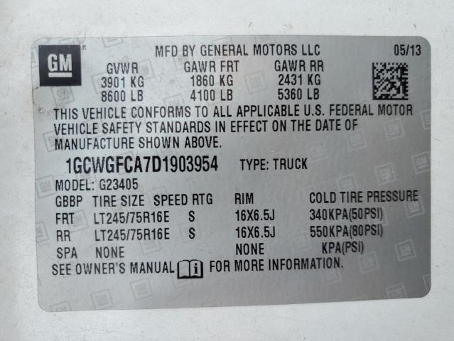 2013 Chevrolet Express G2500