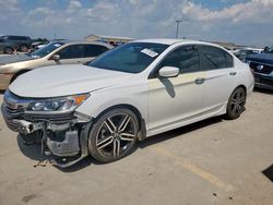 Honda Accord Sport salvage cars for sale: 2016 Honda Accord Sport