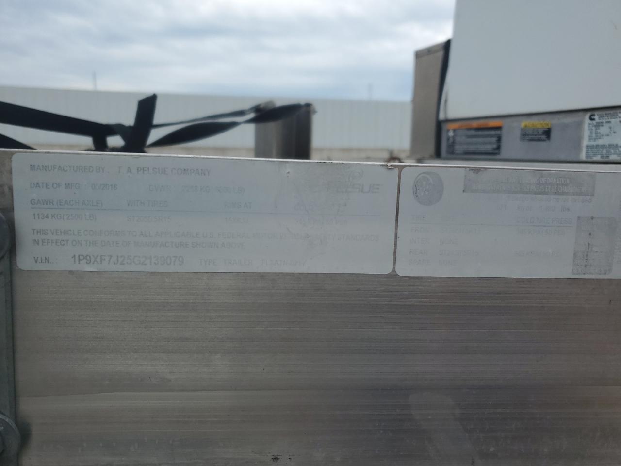 2016 Pelsue 2016 T. A. Pelsue Fiber Optic Splicing Trailer