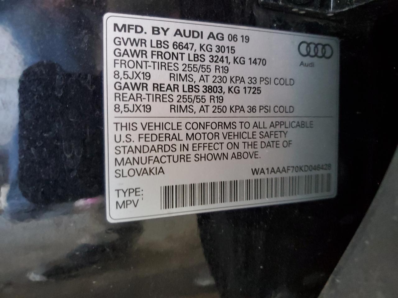 2019 Audi Q7 Premium
