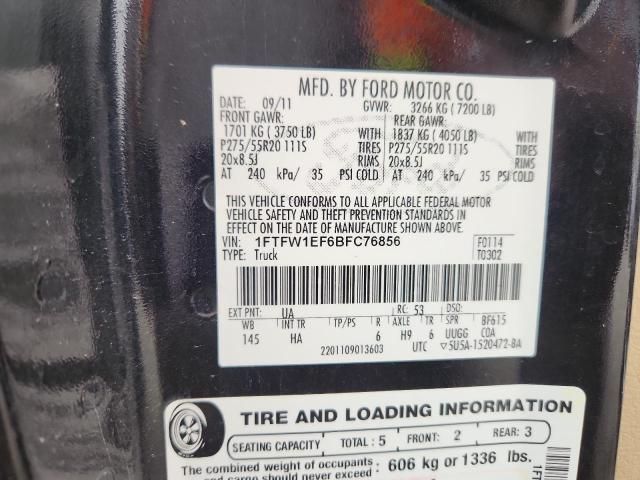 2011 Ford F150 Supercrew