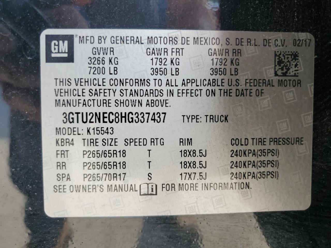 2017 GMC Sierra K1500 SLT