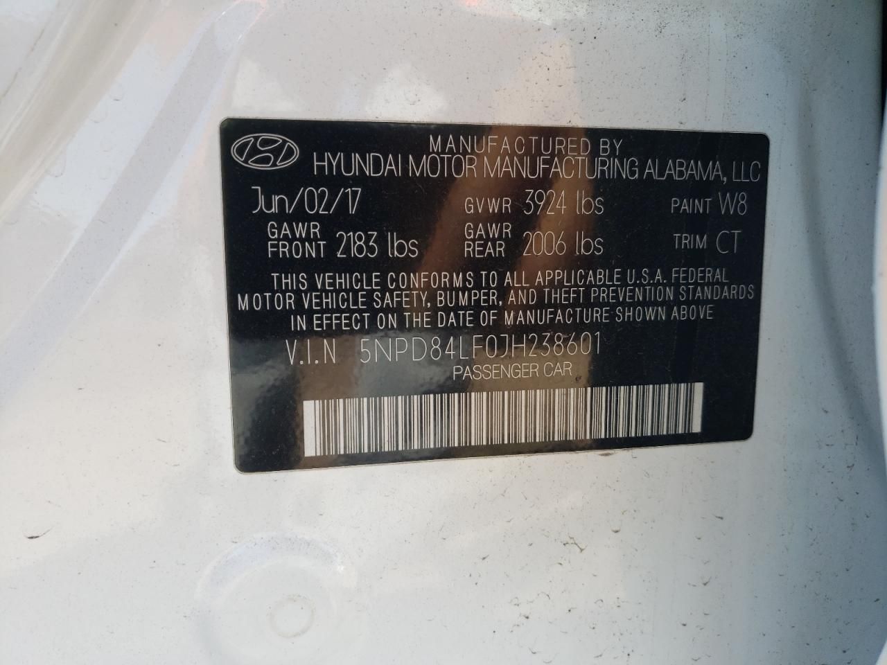 2018 Hyundai Elantra sel