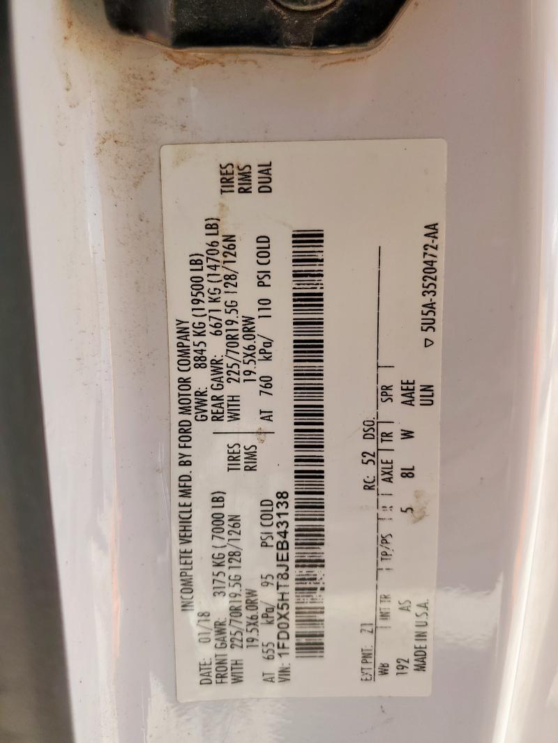 2018 Ford F550 Super Duty